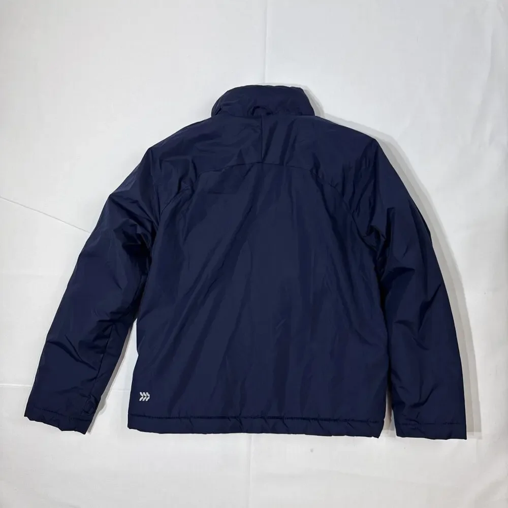 All In Motion Kids 3-in-1 Winter Jacket Orange Blue Clouds Liner Shell Size M